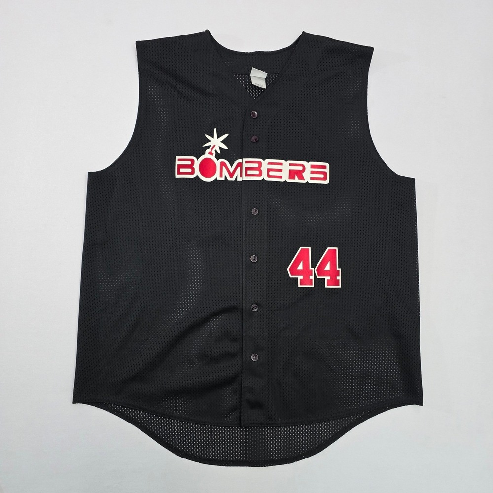 Augusta Sportswear Bombers 44 Mesh Baseball Jersey Vest Black Men 2XL Sleeveless
